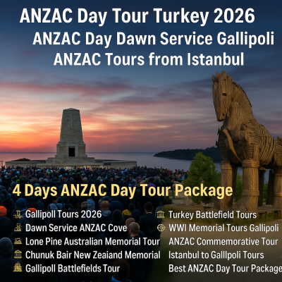 🇦🇺 8-Day ANZAC Day Tour – Istanbul, Gallipoli, Troy, Ephesus & Kusadasi